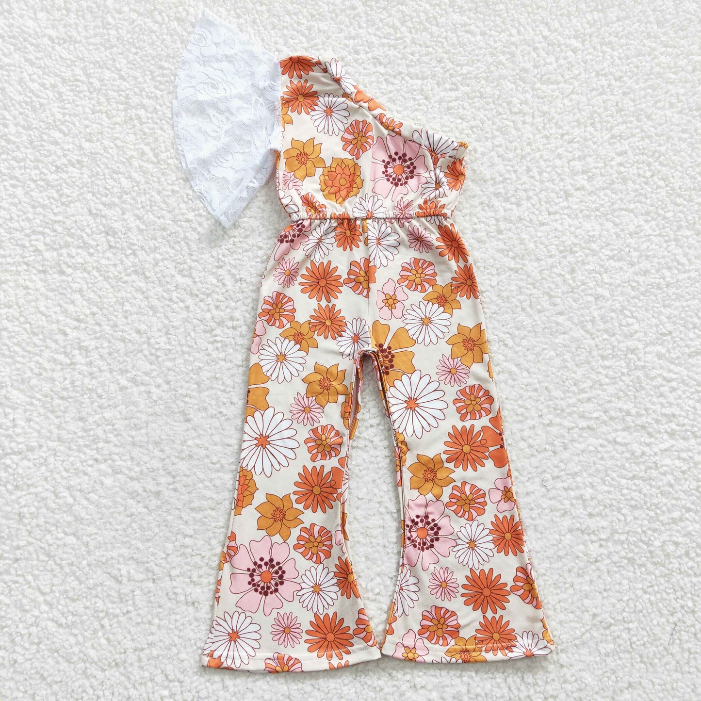 SR0211 flower short sleeve girl jumpsuit overall 20230306 RTS