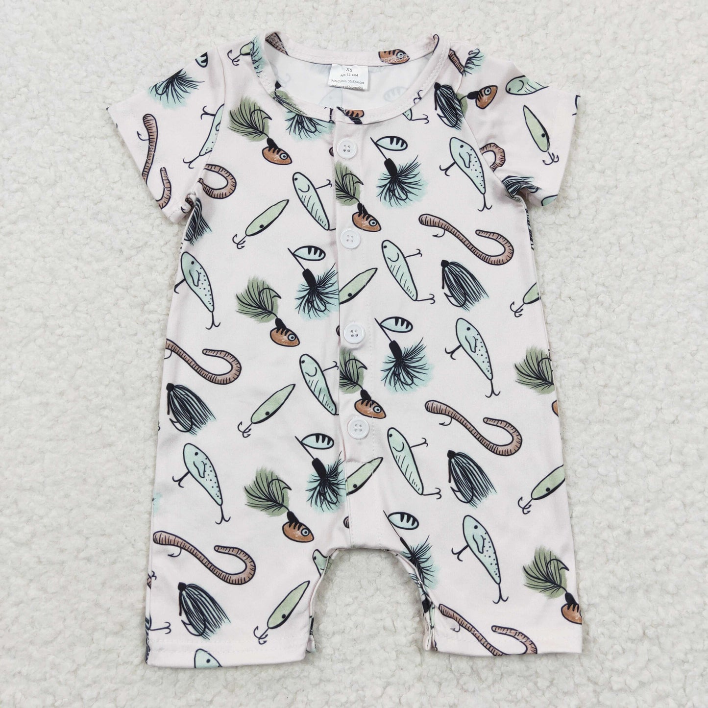 SR0259 western finsh short sleeve kids boy girl Baby romper RTS 20230405