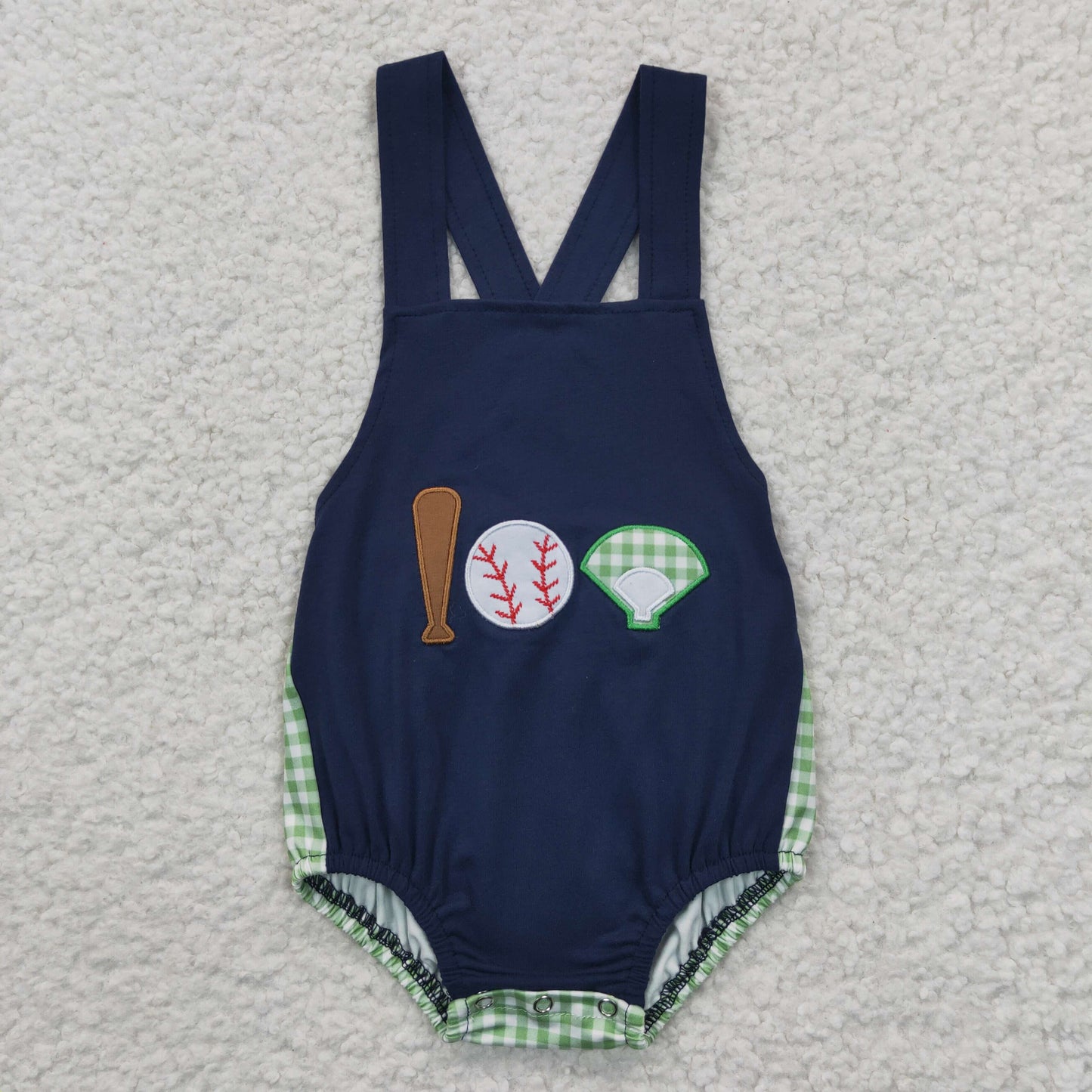 SR0272 embroidery golf ball Baseball short sleeve kids boy Baby romper 20230322 RTS