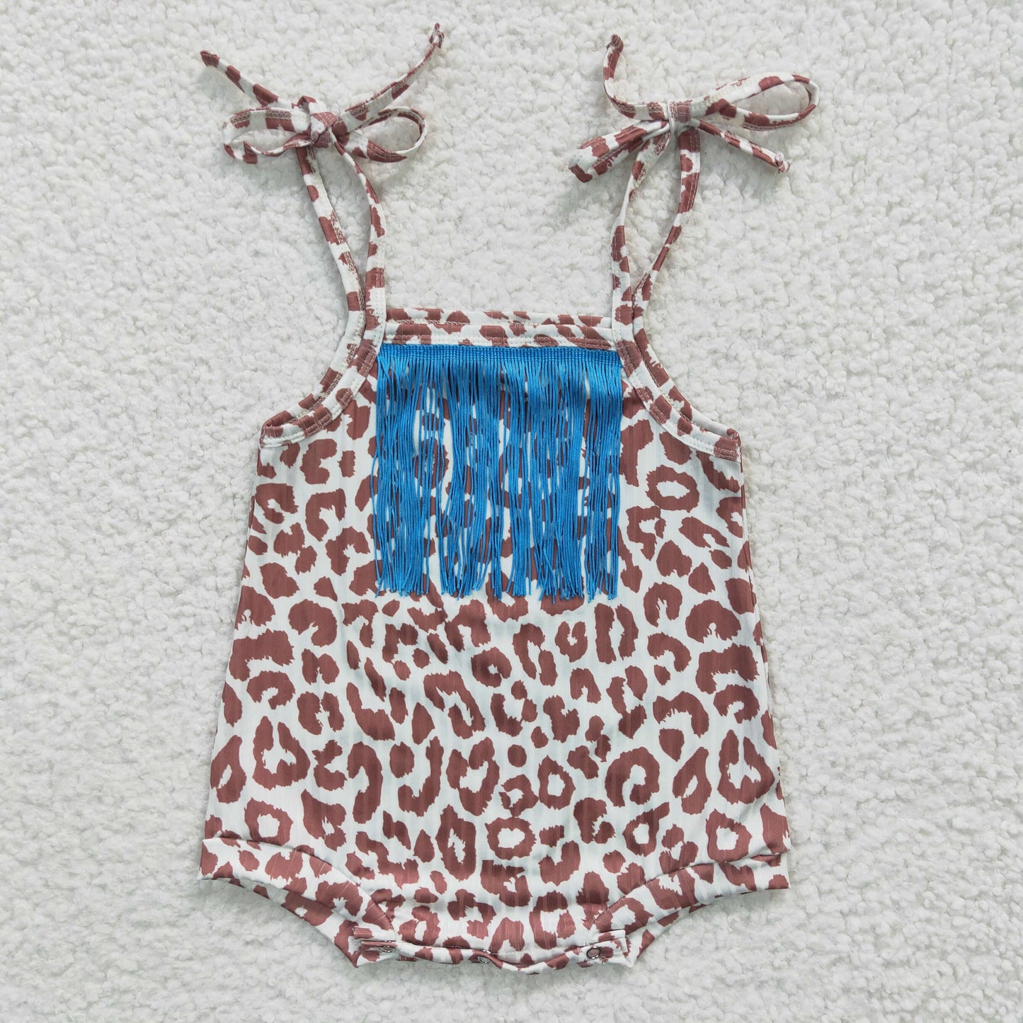 SR0288 western leopard tassel fringle swimware swimsuit 20230316 RTS