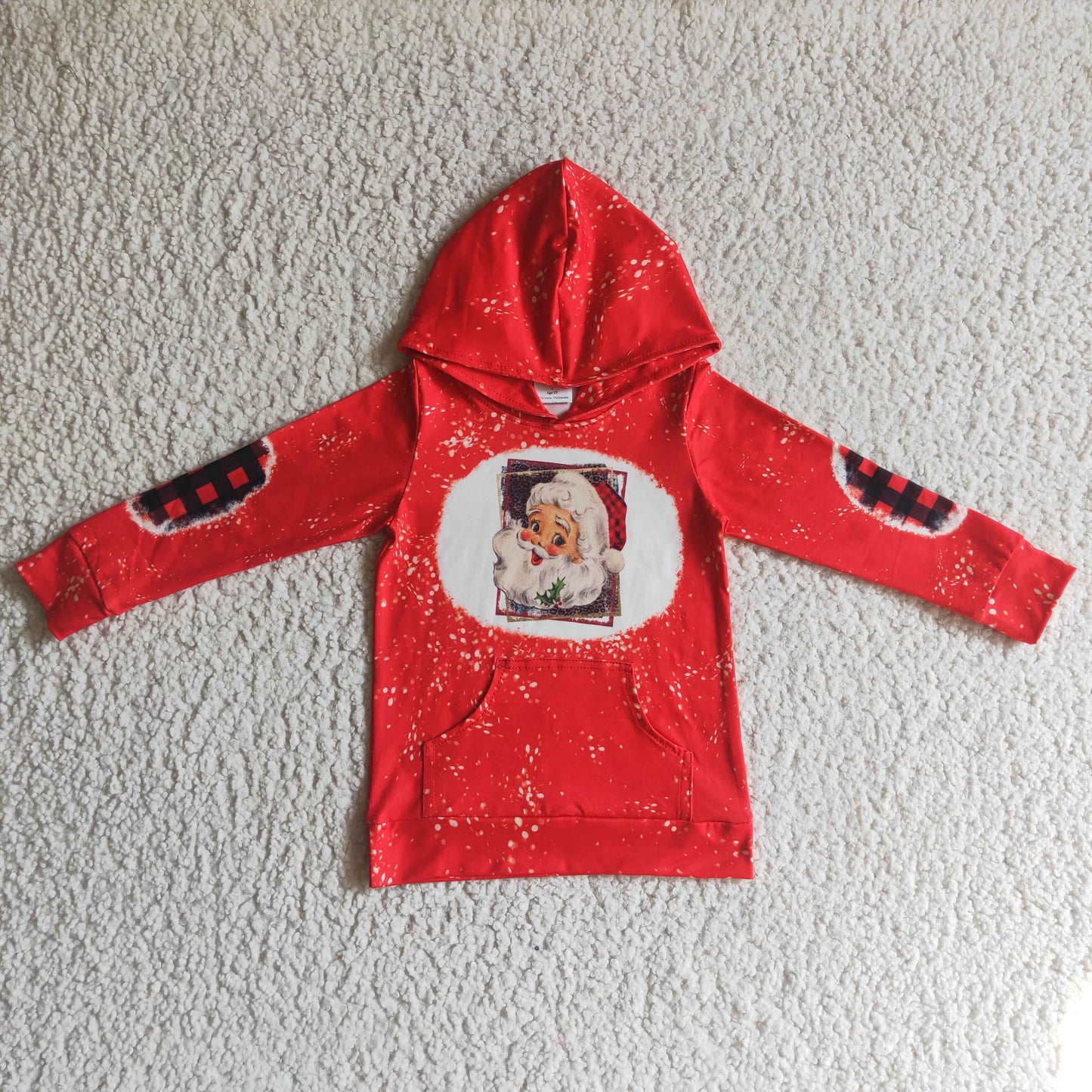 PROMOTION PRICE GT0052 RTS Boy girl hoodie top red christmas santa
