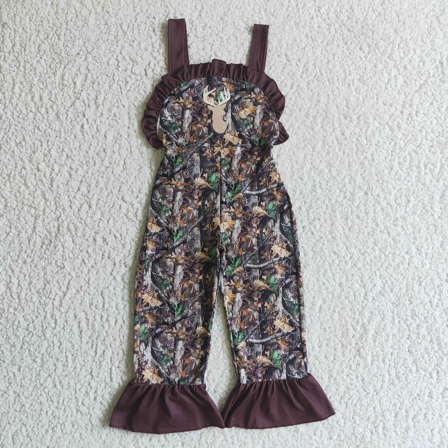 SR0098 RTS short sleeve camo overall girl outfit
