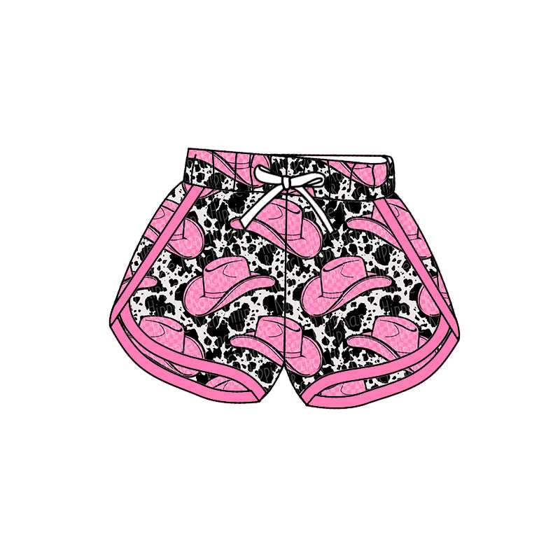 Western print sports shorts 20230325