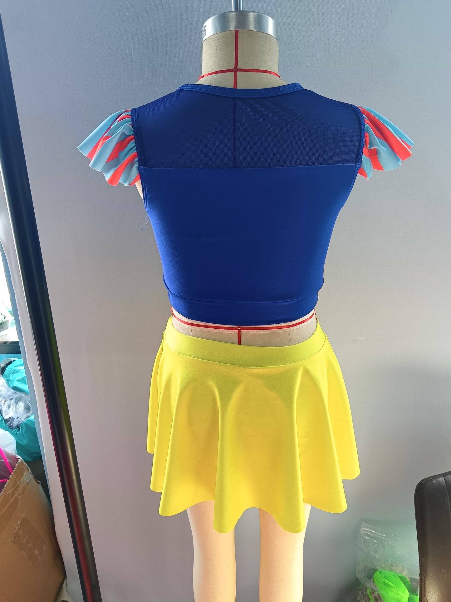 S0144 cartoon princess snow bathing suit purple ruffle girl swimwear 20230520 RTS