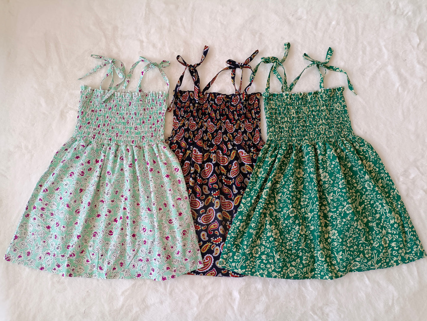 promotion RTS GSD0370 Smock Dress summer strapless tube top dress flower girl dress 20230518