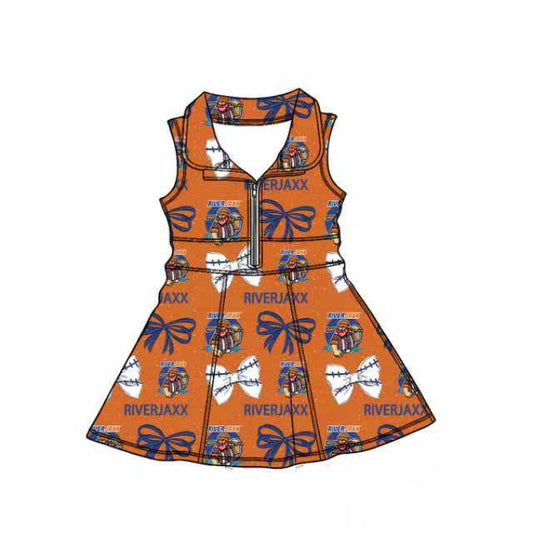 MOQ5  RiverJaxx Custom bow yoga  girl dress