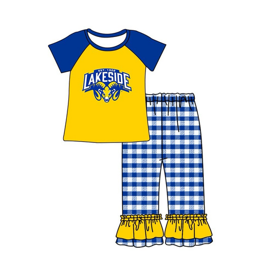 CUSTOM  football MOQ3 lakeside rams  kids outfit pants