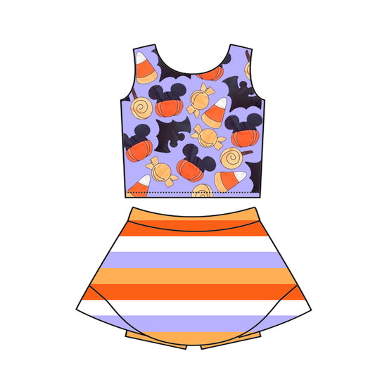 custom MOQ5 (extra for shipping ) mouse athletic dress active wear sibling yoga girl outfit 202505