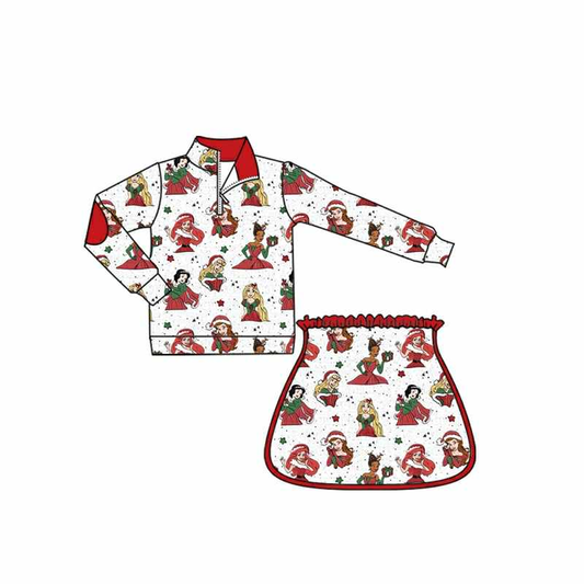 CUSTOM MOQ5 Yoga Christmas Pincess kids outfit Skirt 202508