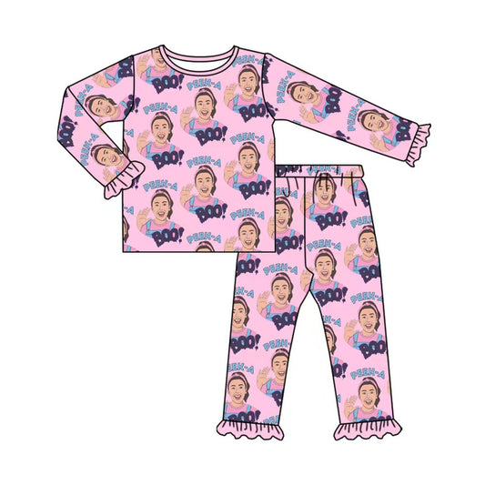 CUSTOM moq5 ms rachel boo halloween girl pajamas set 202508 sibling