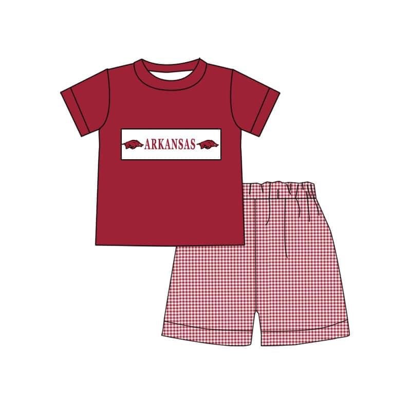 Arkansas custom MOQ3 kids team outfit