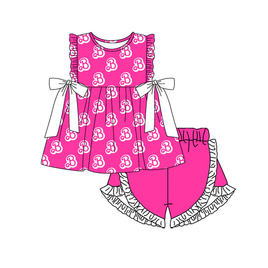 hot pink bow girl Barbie summer outfit 202412 preorder