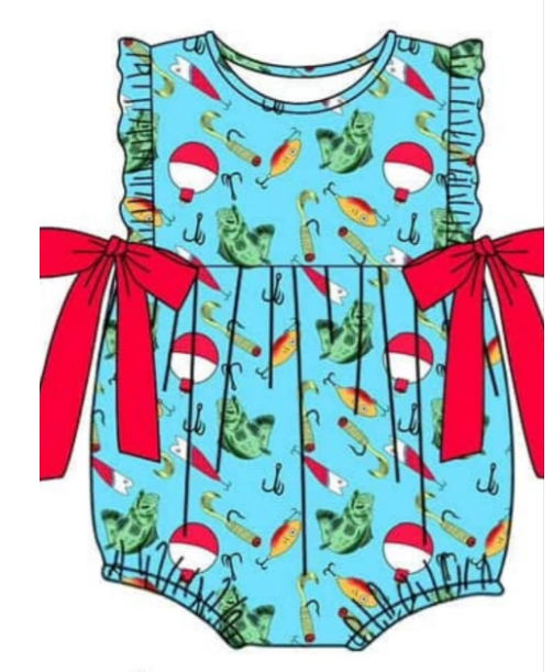 preorder fish bow  girl romper 202501