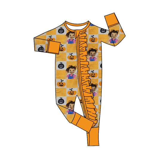 CUSTOM moq5  Bamboo 01 ms rachel halloween  girl western romper 202508 sibling