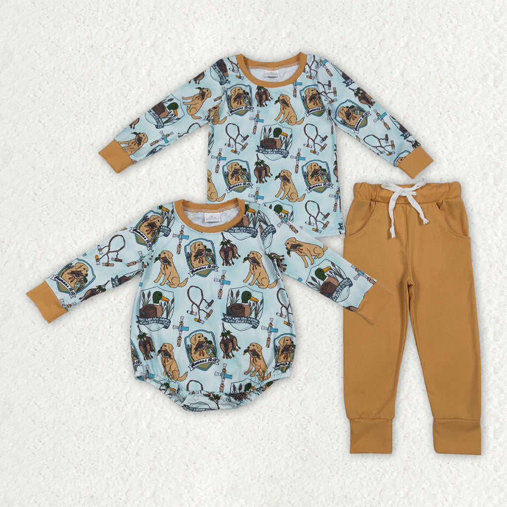 LR2439 dog duck boy summer romper 202509 RTS