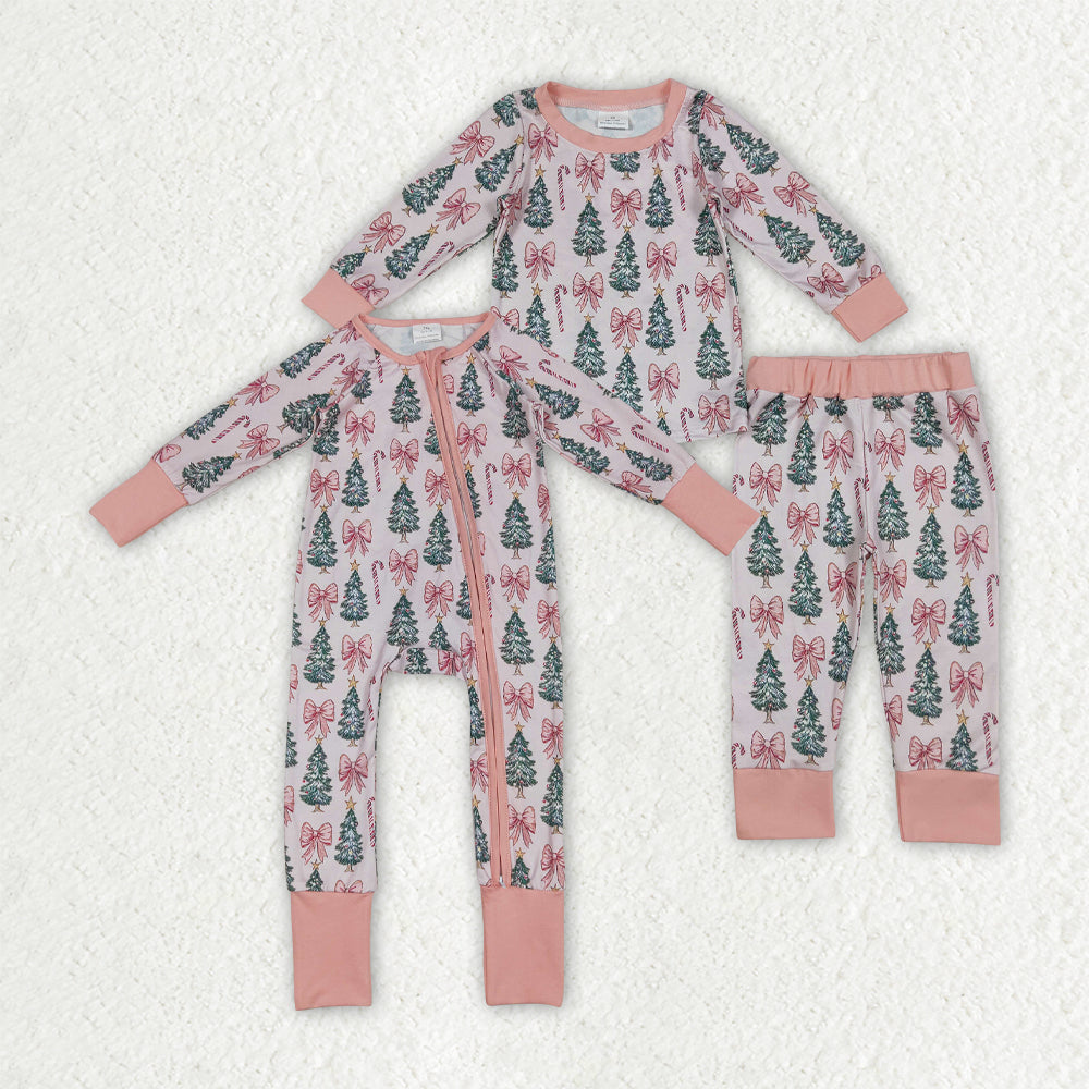 LR2283 Christmas tree girl summer romper 202507 RTS