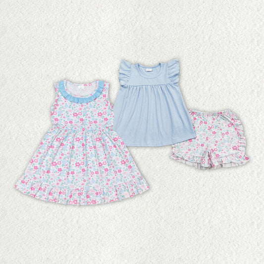 GSSO1056  summer flower girl outfit 202406 RTS sibling