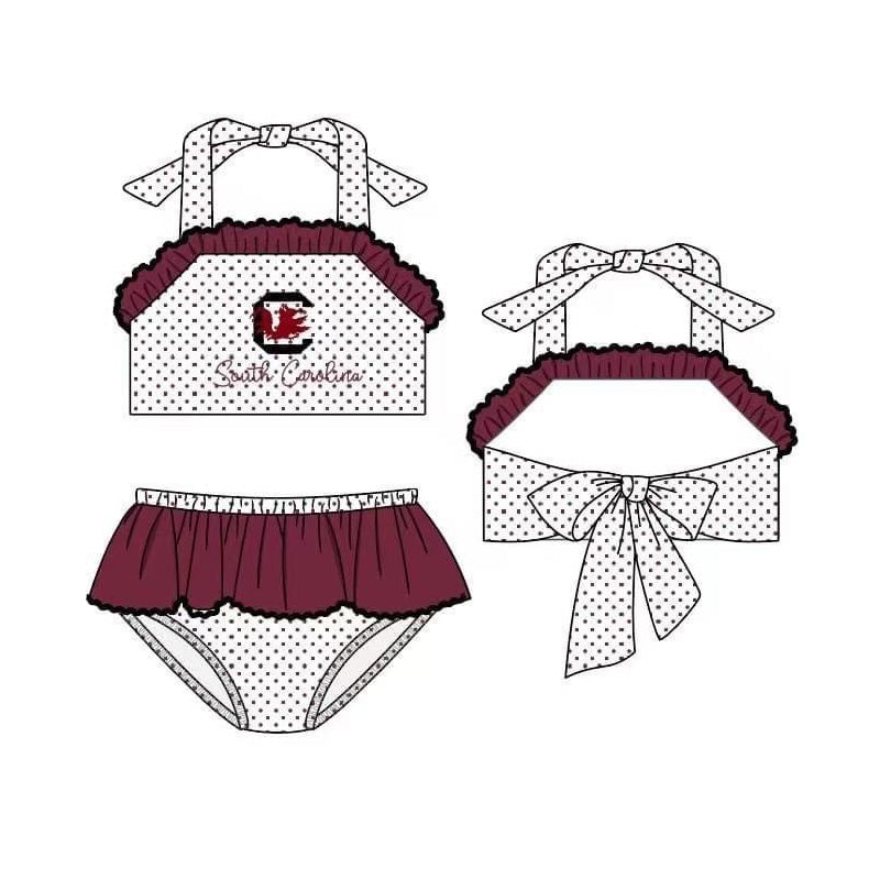 football team custom girls swimsuit swimwear MOQ3 (before5thMay no moq)