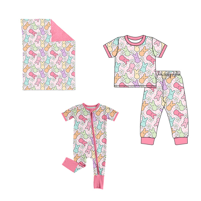 GSPO1761  bunny Easter preorder girl pajamas outfit 202410 sibling