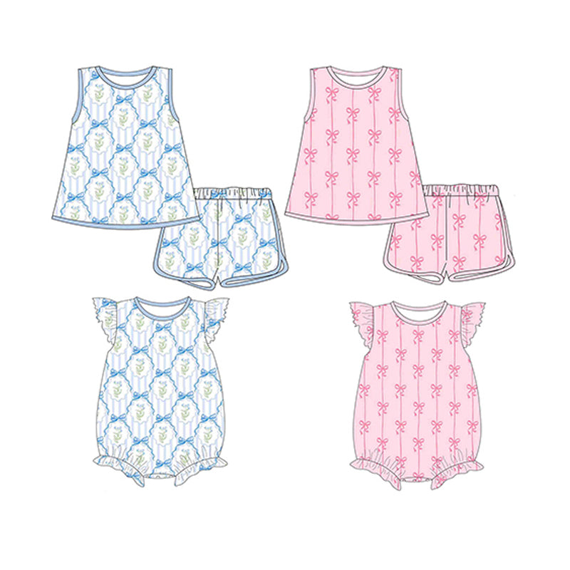 SR2756 bow preorder girl romper 202502