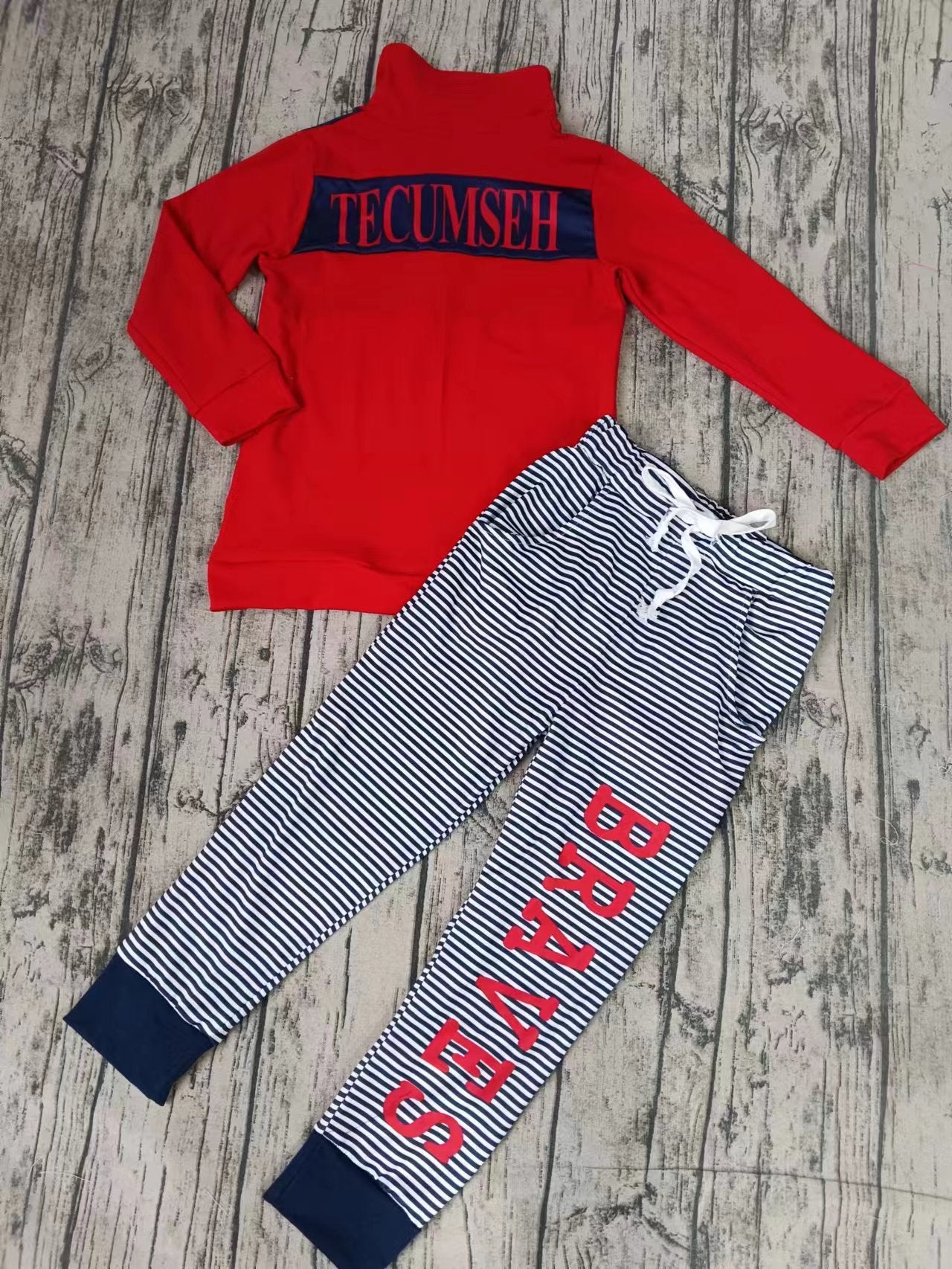 custom  tecumseh MOQ3 kids outfit