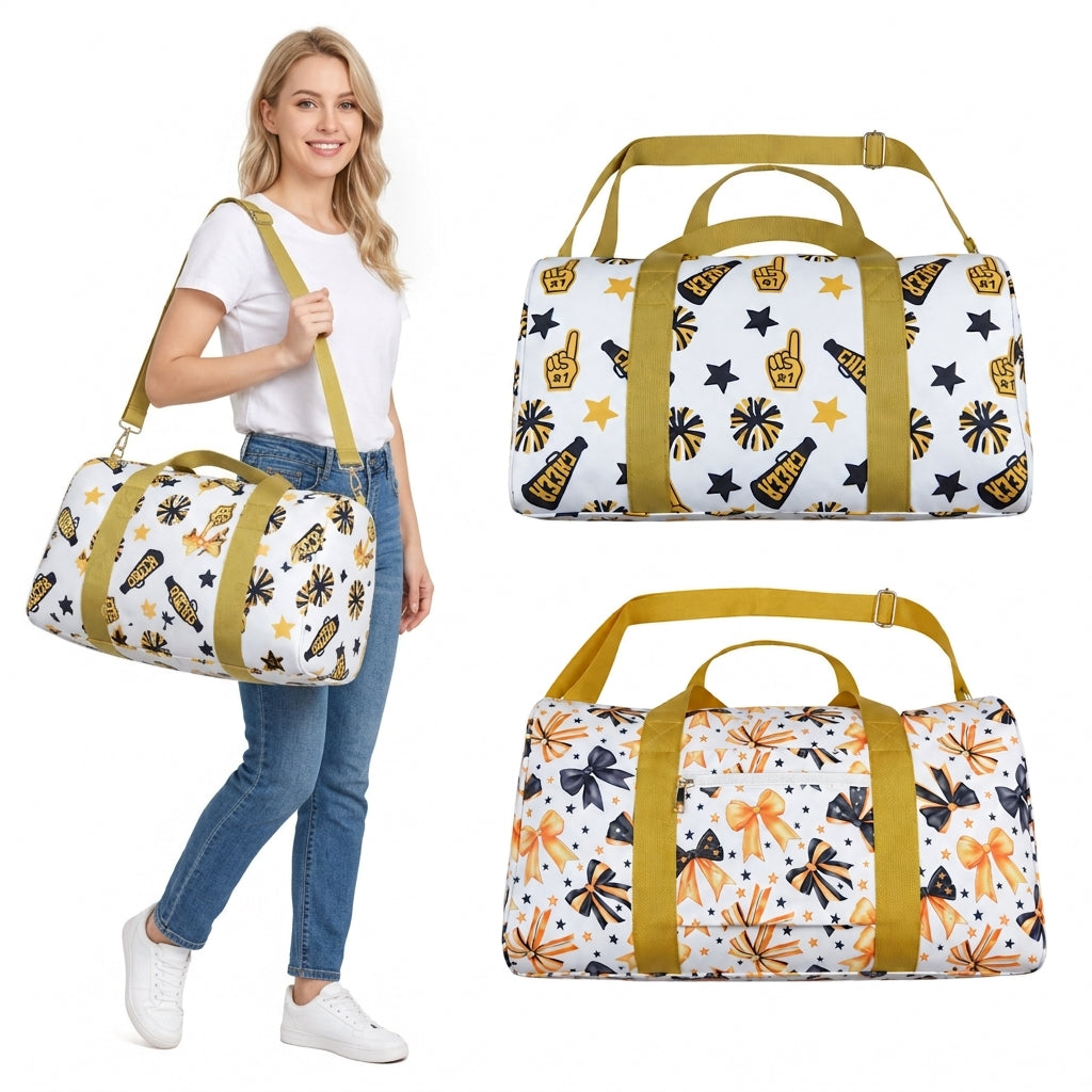 NO MOQ RTS BA0314 Kids Bag Halloween Bow Star Print Travel Duffle Bag 202610