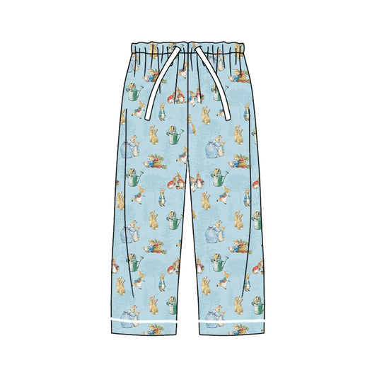Preorder (moq 5) Men Clothes Vintage Rabbit Garden Print Long Casual Pants