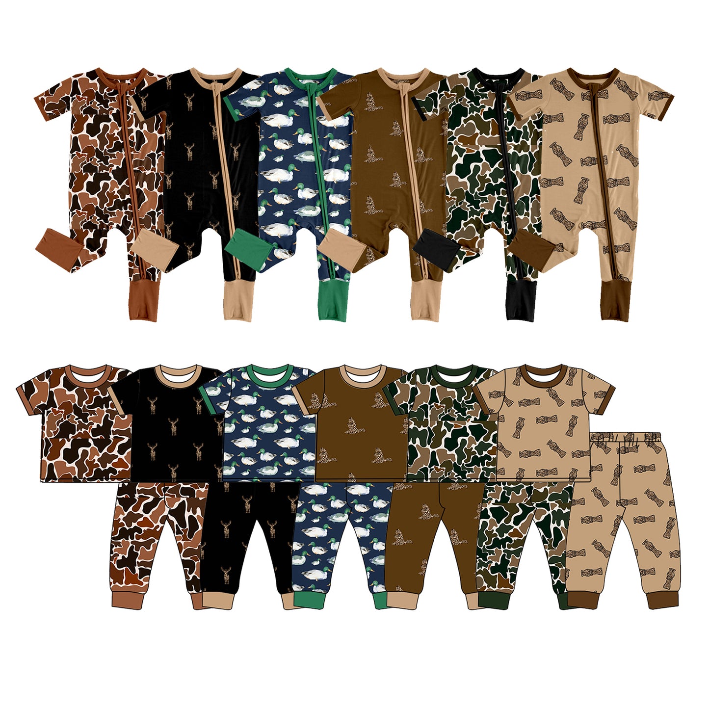 SR1896 Bamboo deer girl romper 202407 RTS