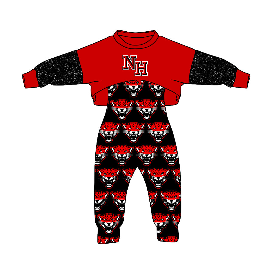 custom MOQ3  NH girl overall football clothes