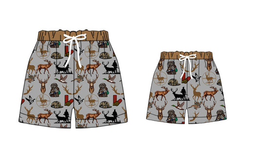 S0470成人男  Adult men western deer hunting  swimming trunks shorts 202410 preorder（复制）