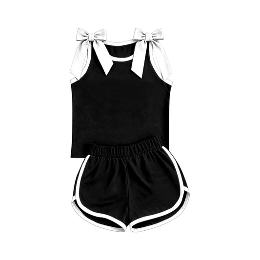 Black white CUSTOM moq5 yoga sports Solid girl outfit  shorts  202607