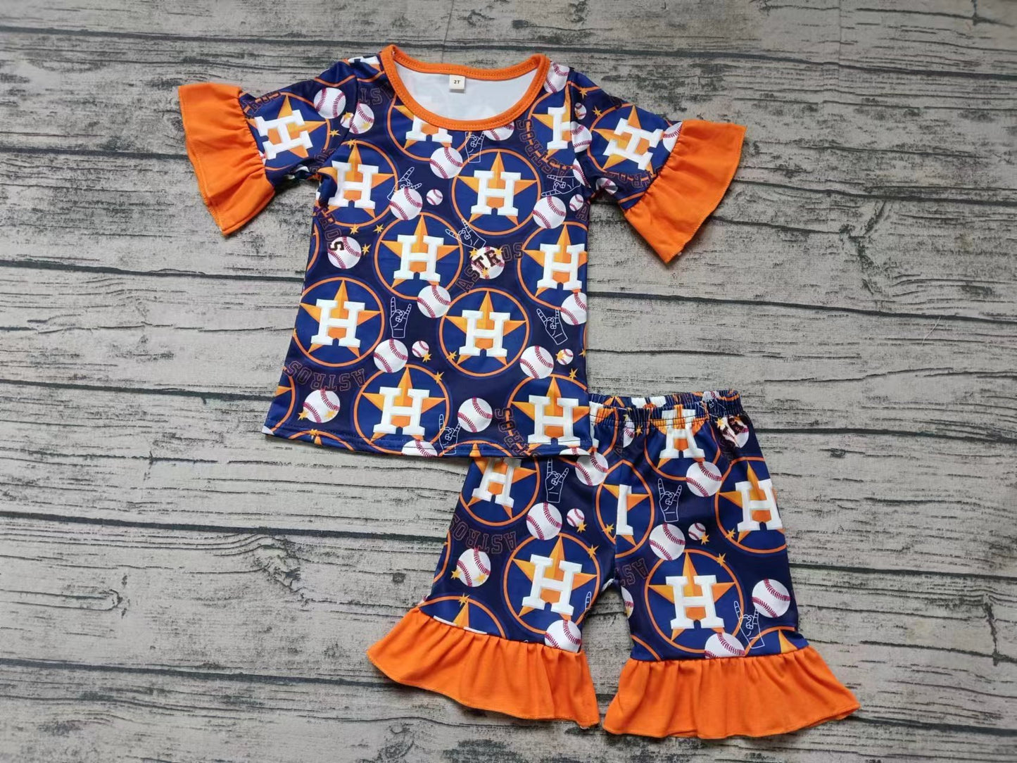 H star custom MOQ3 girl pajamas outfit