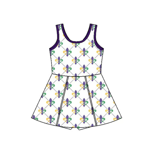 CUSTOM MOQ8  YOGA Mardi Gras girl  dress 202509