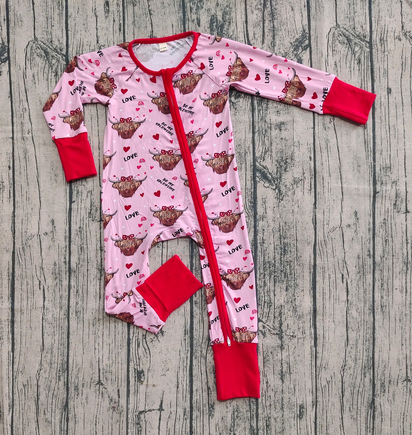 MOQ 20 CUSTOM love Valentina‘s Day BOY summer romper 202506