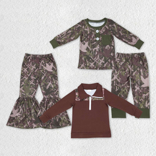 BLP0326 Camo long sleeve boy pajamas outfit RTS 20231004