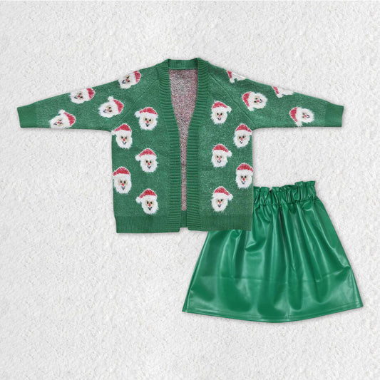 GLD0474组合 Christmas santa sweater skirt girl outfit 20231019