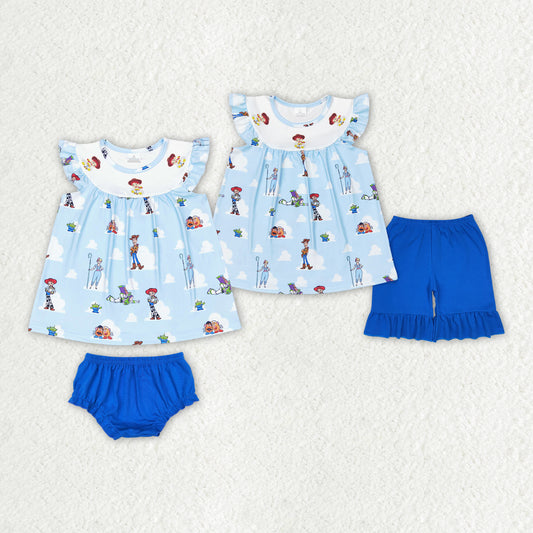 组合 GBO0395 toy stroy shorts girl summer outfit 202406 RTS sibling