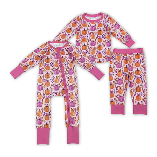 LR2270 pumpkin Halloween girl summer romper 202506  RTS