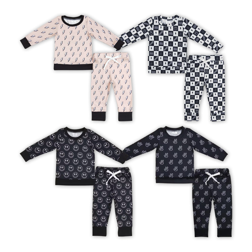 BLP0565 hands pajamas boy outfit 202407 RTS