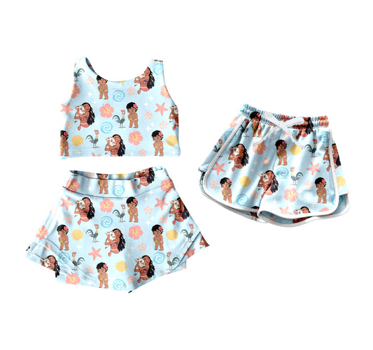 custom MOQ5 (extra for shipping ) Princess athletic dress active wear sibling yoga girl outfit 202505