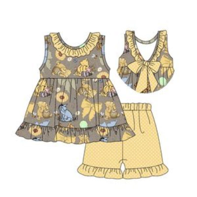 GSSO2433 bear girl summer  outfit custom MOQ3