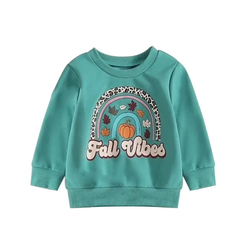 BT0322 preorder fal vibe pumpkin long sleeve Halloween girl pullover zipper top 20230812