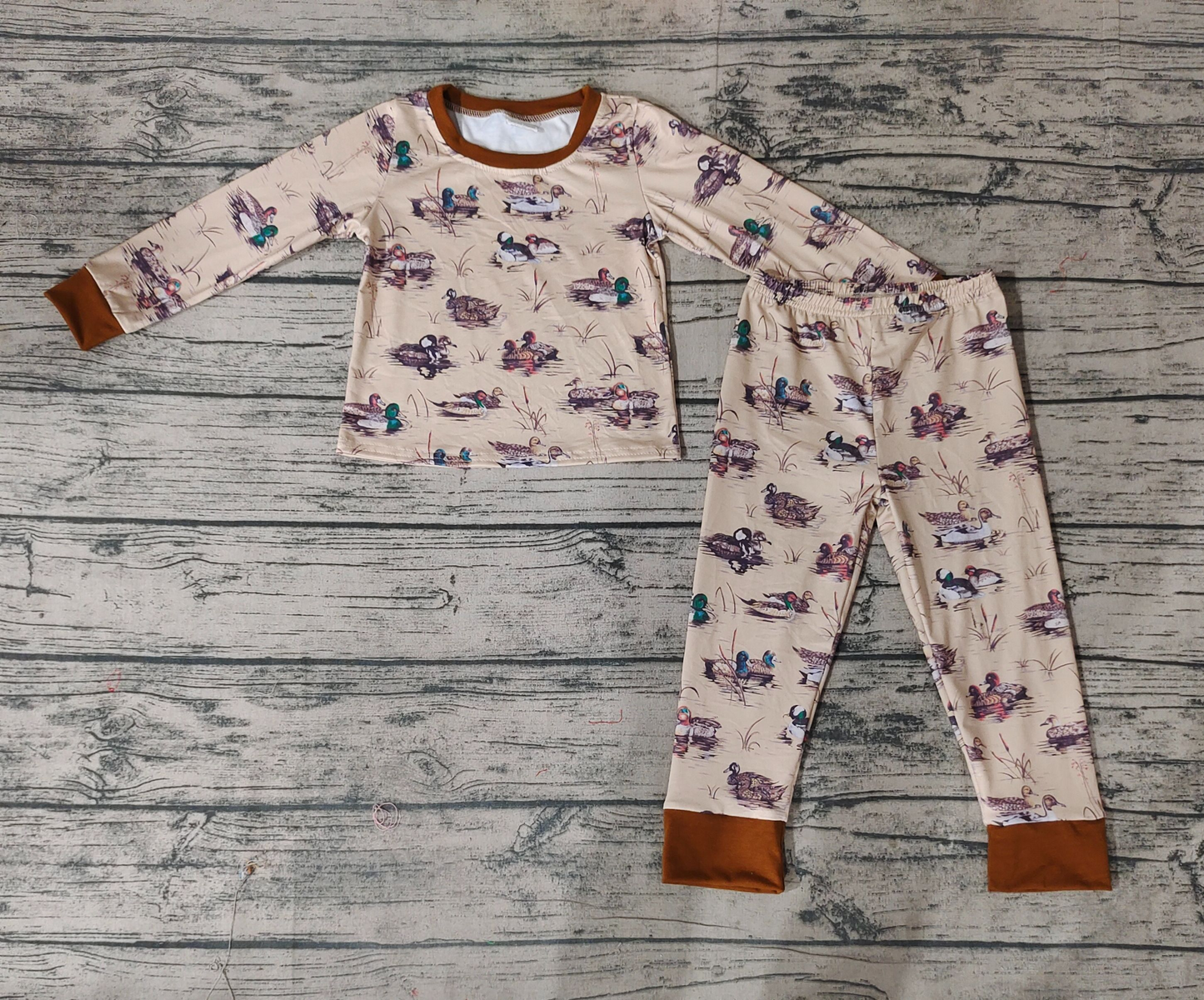 BLP0336 dog duck long sleeve girl boy pajamas outfit 20230928 preorder