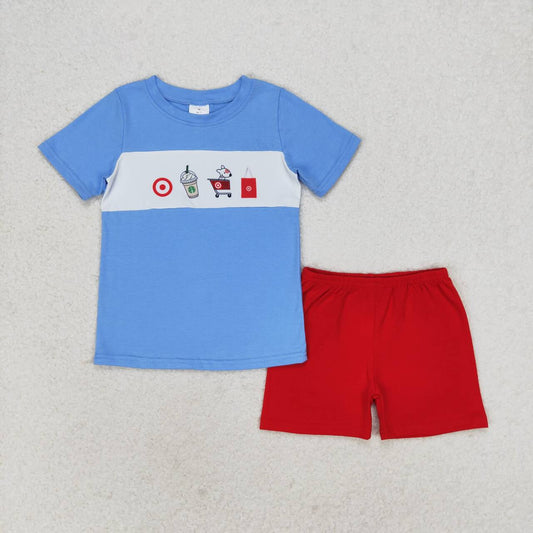 BSSO0894  shorts coffee boy summer outfit 202406 RTS