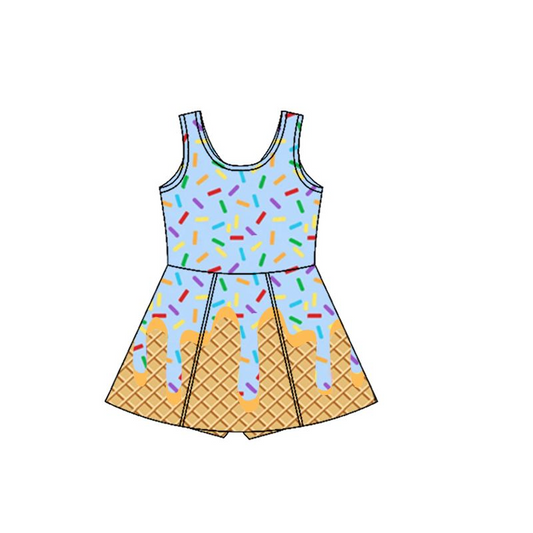 GSD2415  yoga  ice cream shorts girl summer dress 202504 preorder