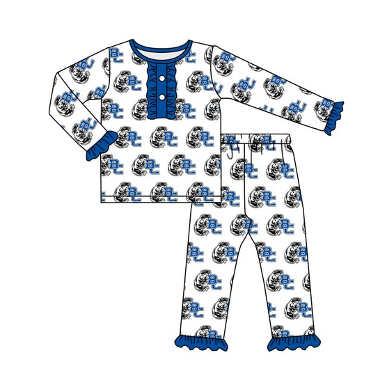 Bear BC BOW custom MOQ3 kids girl pajamas outfit