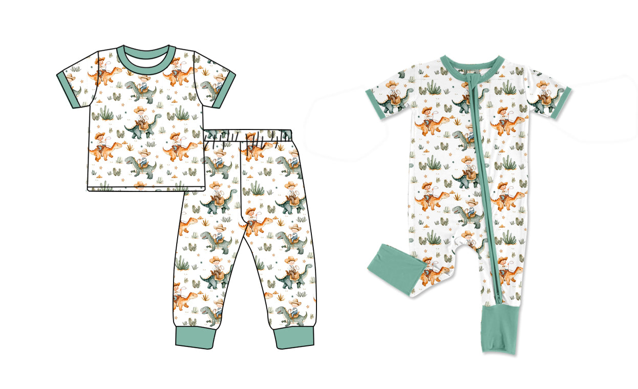 BSPO0562 western dinosaur boy sibling spring fall autumn outfit 202505 preorder