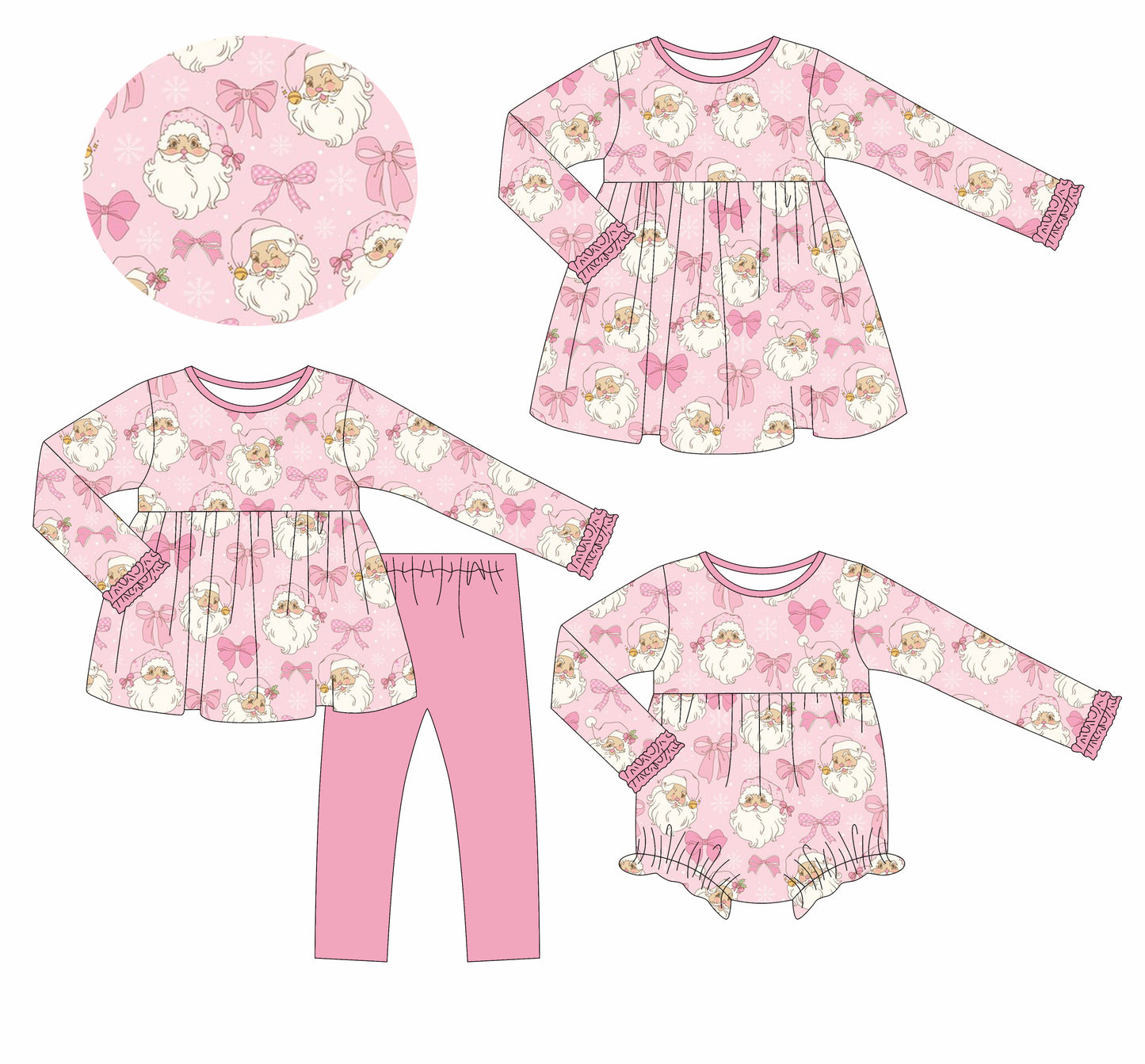 GLD1123 Christmas girl  dress 202506 preorder