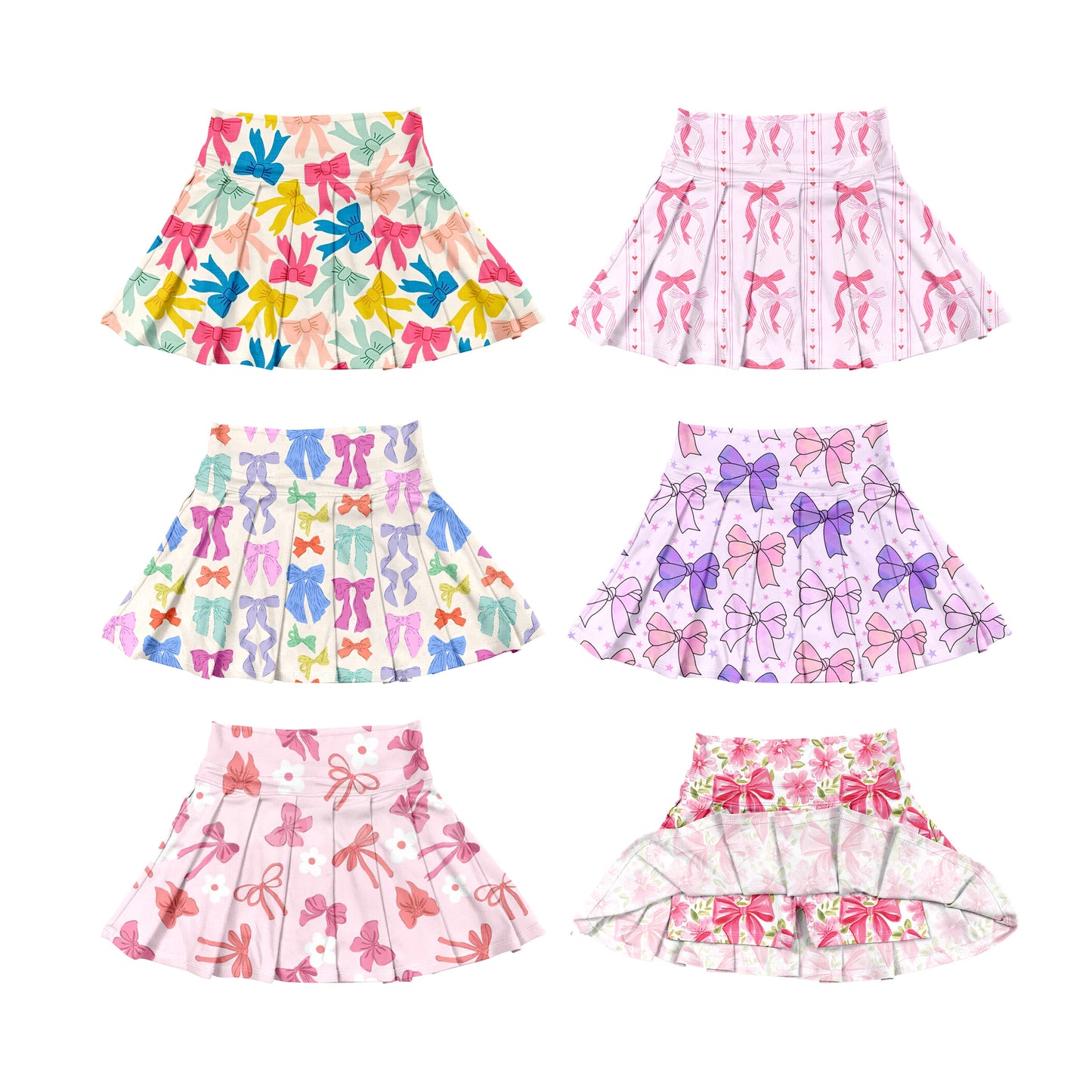 GLK0121 yoga flowers girl kids shorts skirt 202507 preorder