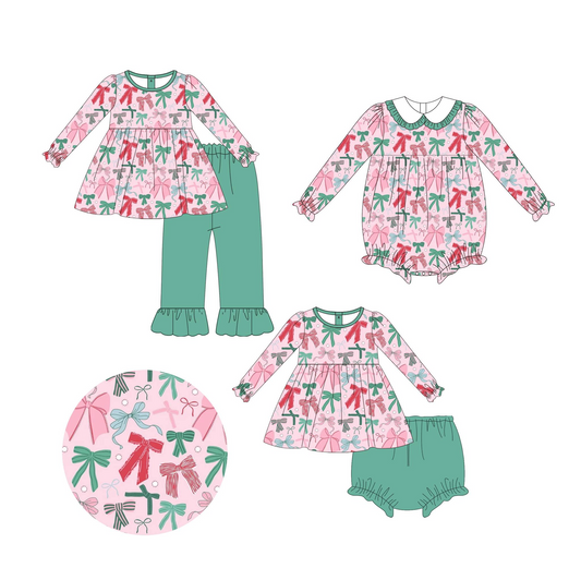 pink bow sibling GBO0422 preorder  bummies shorts summer girl outfit 202407